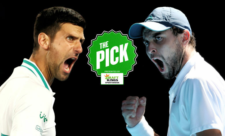 the pick ao sf djokovic karatsev