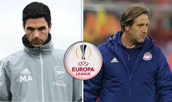 تشكيلة مباراة آرسنال وأولمبياكوس في الدوري الأوروبي Arsenal vs Olympiakos live stream tv 1248272