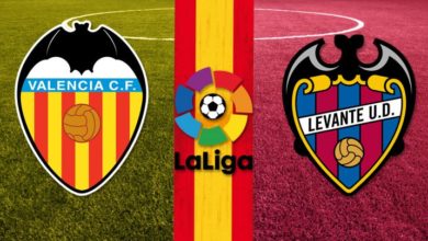 Valencia vs Levante Logos La Liga Logo Spain Flag 768x404 1