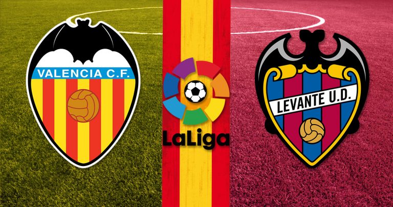 Valencia vs Levante Logos La Liga Logo Spain Flag 768x404 1