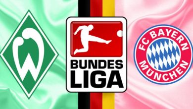 Werder Bremen vs Bayern Munich Logos Bundesliga Logo 768x404 1