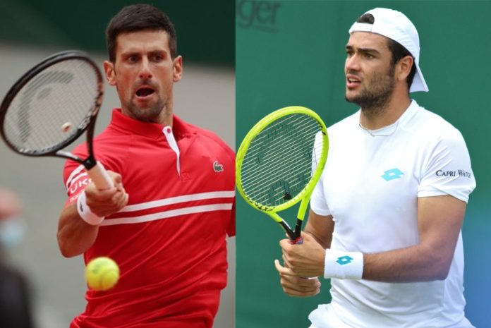 Novak Djokovic vs Matteo Berrettini Live