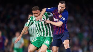 Jordi Alba duels Joaquin Sanchez