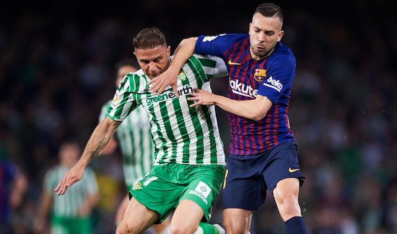 Jordi Alba duels Joaquin Sanchez