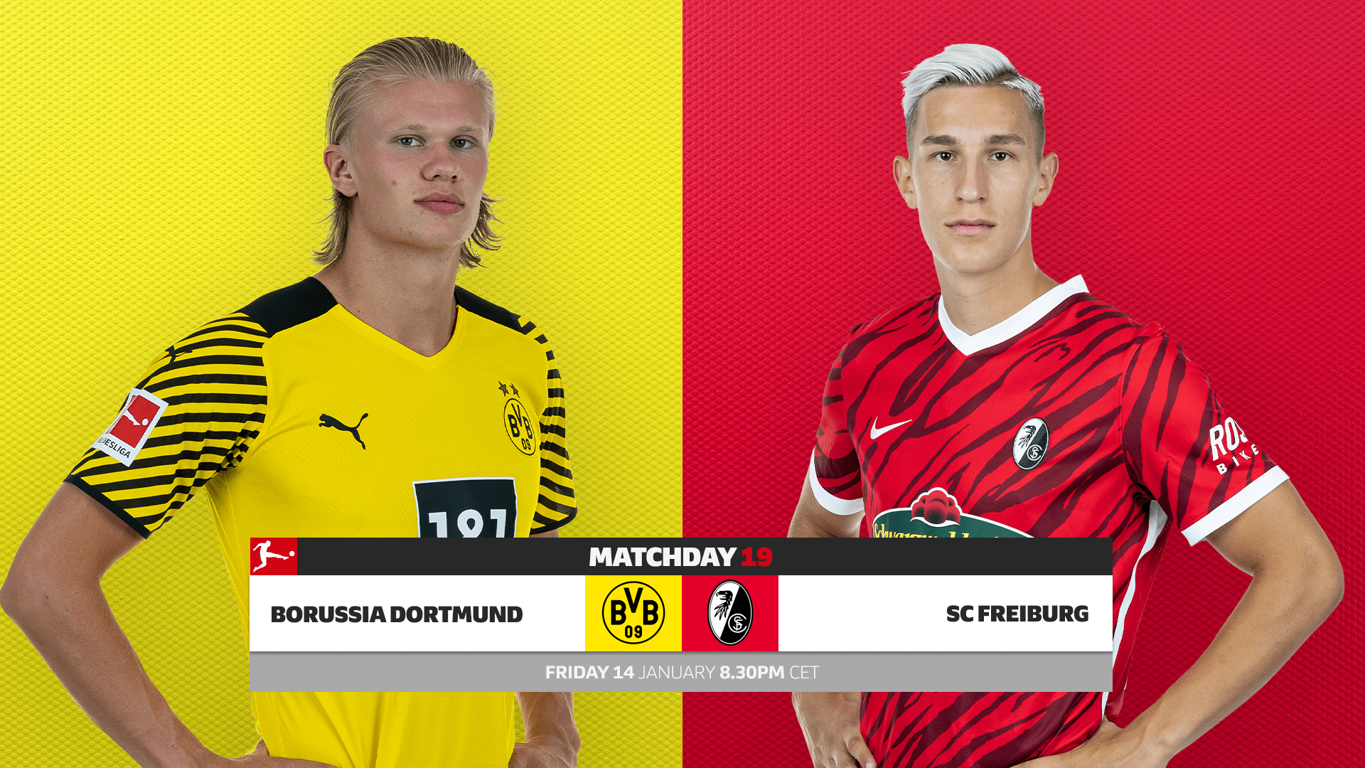 مباراة بروسيا دورتموند وفرايبورج بث مباشر في الدوري الالماني 1 MD19 H2H BVBSCF HD 1