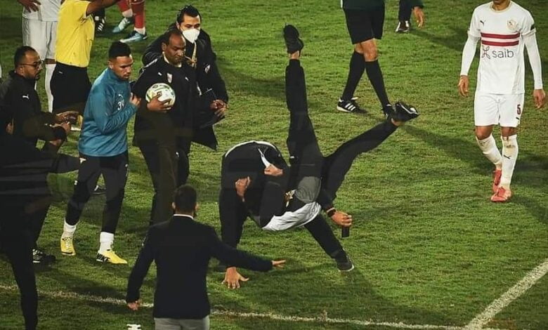 عاجل اشتباك بين لاعبي المغرب ومصر بعد نهاية المقابلة