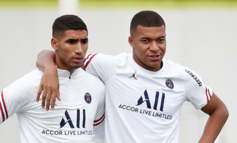 Mbappé et Hakimi