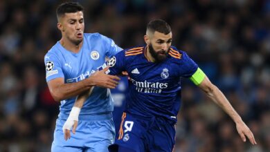 Rodri Karim Benzema Man City vs Real Madrid UCL 2021 22