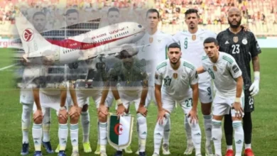 شوهة وبالصورة  نفاذ وقود طائرة المنتخب الجزائري وهبوط اضطراري لاتفاذ الموقف 750x430 1