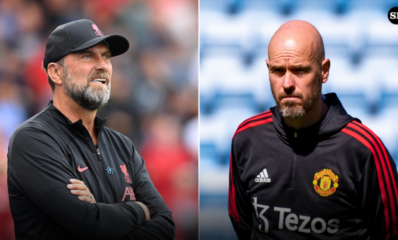 Jurgen Klopp Liverpool Erik ten Hag Man United split 081722