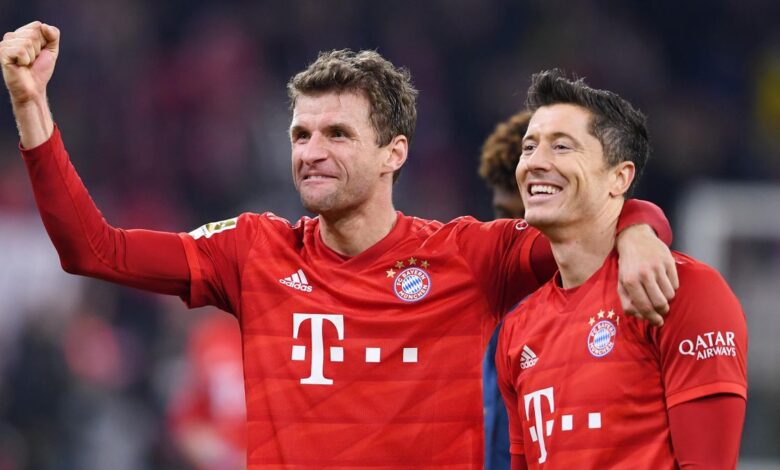 Thomas Muller et Robert Lewandowski