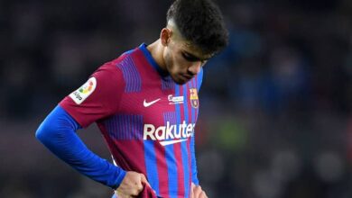 blessure genou abdessamad ezzalzouli barcelone