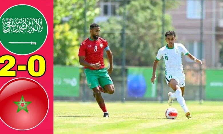 ملخص مباراة المنتخب المغربي والمنتخب السعودي ألاولمبي 2-0 دورة ألعاب التضامن الإسلامي المنظمة تركيا