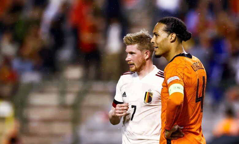 Kevin De Bruyne Virgil Van Dijk Belgique Pays Bas