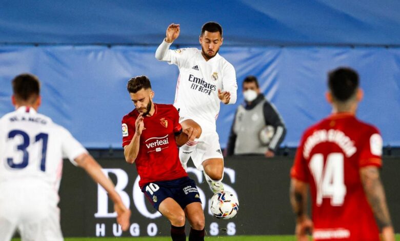 1200 L real madrid osasuna les madrilnes ont mis le temps le bara sous pression