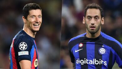 20221009 Barcelona Lewandowski Inter calhanoglu