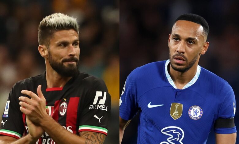 MP Olivier Giroud Milan vs Pierre Emerick Aubameyang Chelsea