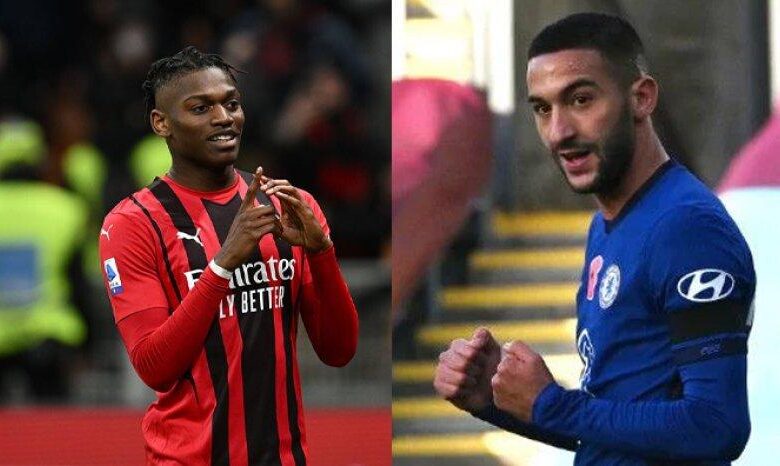 Rafael Leao dan Hakim Ziyech 20 September 2022