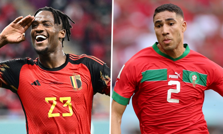 Coupe du monde 2022 Belgique Maroc Groupe F 1