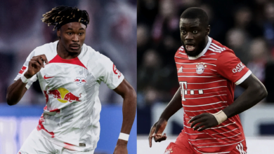 RB Leipzig Simakan Bayern Munich Upamecano Bundesliga