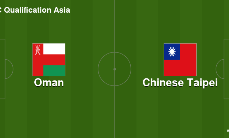 توقيت مباراة بين عمان وتايبيه والقنوات الناقلة في تصفيات كأس العالم