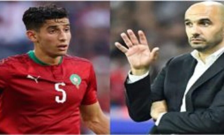 هذا ما قرره الركراكي حول مشاركة نايف أكرد مع المنتخب بعد الاصابة