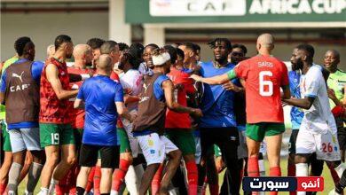 الكاف تصدر قرار عاجل بعد شجار لاعبي المنتخب المغربي والكونغو