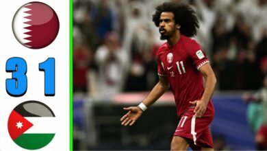 ملخص واهداف مباراة قطر والاردن 3-1 في كأس آسيا - مشاهدة مباراة قطر والاردن