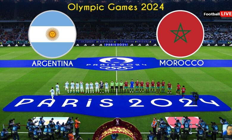 موعد مباراة المغرب والأرجنتين 2024 في أولمبياد باريس والقنوات الناقلة لها