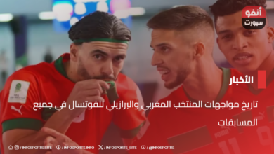 تاريخ مواجهات المنتخب المغربي والبرازيلي للفوتسال في جميع المسابقات