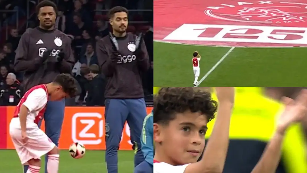 فيديو طفل مغربي يبهر العالم بمهارته في مباراة أياكس أفرح الجماهير المغربية فيديو طفل مغربي يبهر العالم بمهارته في مباراة أياكس أفرح الجماهير المغربية