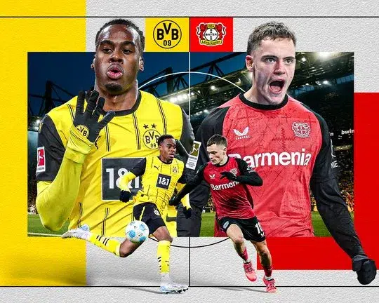 موعد مباراة بروسيا دورتموند وباير ليفركوزن والقنوات الناقلة في الدوري الألماني