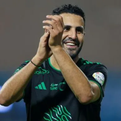 فيديو رياض محرز قدم مباراة كبيرة أمام الفيحاء سجل هدف عالمي ويقدم 3 أسيست