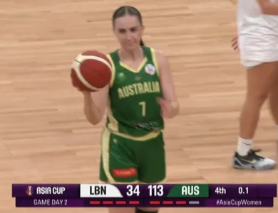 المنتخب الأسترالي يهزم لبنان في كأس آسيا للسيدات 113-34