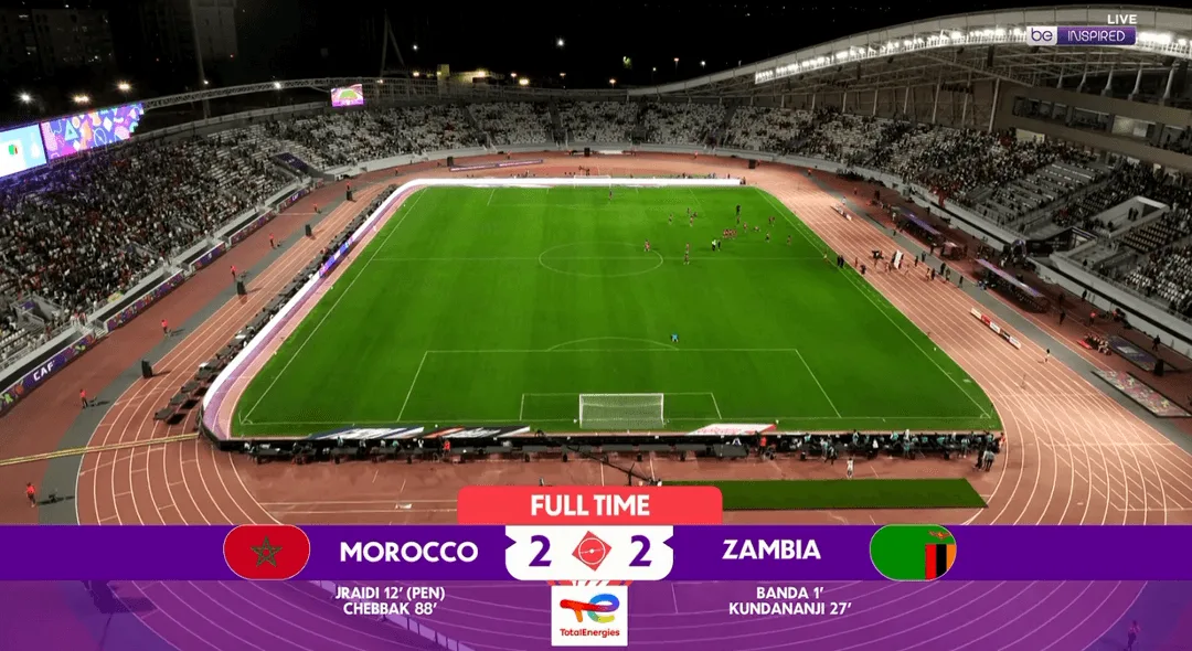 مباراة المغرب وزامبيا تنتهي بالتعادل في كأس أمم إفريقيا للسيدات مباراة المغرب وزامبيا تنتهي بالتعادل في كأس أمم إفريقيا للسيدات